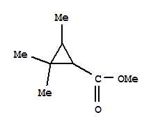 (7ci,9ci)-2,2,3-三甲基-環(huán)丙烷羧酸甲酯結構式_92114-23-3結構式