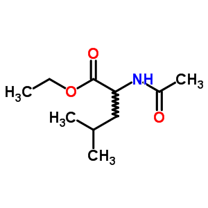 N-乙酰-L-亮氨酸乙酯結構式_1114-55-2結構式