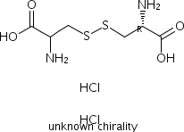 L-(-)-胱氨酸雙鹽酸鹽結(jié)構(gòu)式_13059-63-7結(jié)構(gòu)式