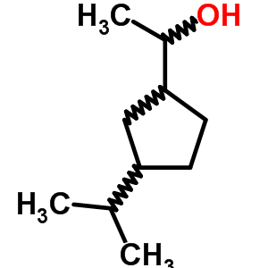a-甲基-3-(1-甲基乙基)-環(huán)戊烷甲醇結(jié)構(gòu)式_13855-33-9結(jié)構(gòu)式