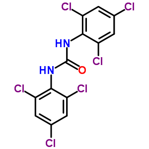 N,N-雙(2,4,6-三氯苯基)脲結構式_20632-35-3結構式