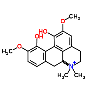 Magnoflorine Structure,2141-09-5Structure