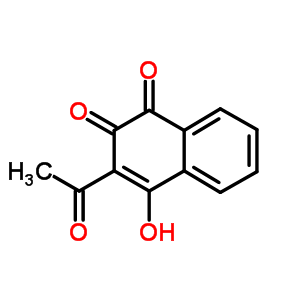 2-乙?；?3-羥基-1,4-萘二酮結(jié)構(gòu)式_2246-48-2結(jié)構(gòu)式