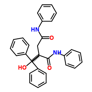 Butanediamide, 2-(hydroxydiphenylmethyl)-n1,n4-diphenyl-Structure,23105-20-6Structure Butanediamide, 2-(hydroxydiphenylmethyl)-n1,n4-diphenyl- Structure,23105-20-6Structure