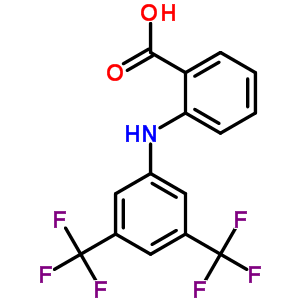 N-(3,5-雙三氟甲基苯基)鄰氨基苯甲酸結(jié)構(gòu)式_23917-95-5結(jié)構(gòu)式