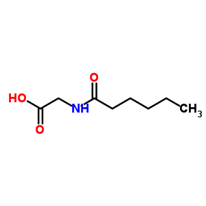 N-(1-氧代己基)-甘氨酸結(jié)構(gòu)式_24003-67-6結(jié)構(gòu)式