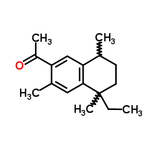 Ethanone,1-(5-ethyl-5,6,7,8-tetrahydro-3,5,8-trimethyl-2-naphthalenyl)-Structure,27507-73-9Structure Ethanone,1-(5-ethyl-5,6,7,8-tetrahydro-3,5,8-trimethyl-2-naphthalenyl)- Structure,27507-73-9Structure