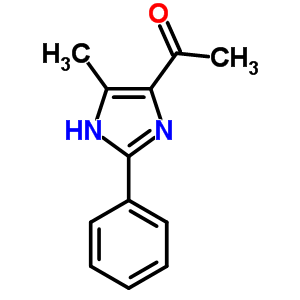 Ethanone,1-(4-methyl-2-phenyl-1h-imidazol-5-yl)-Structure,28824-91-1Structure Ethanone,1-(4-methyl-2-phenyl-1h-imidazol-5-yl)- Structure,28824-91-1Structure
