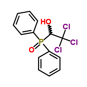 Ethanol,2,2,2-trichloro-1-(diphenylphosphinyl)-Structure,2929-30-8Structure Ethanol,2,2,2-trichloro-1-(diphenylphosphinyl)- Structure,2929-30-8Structure