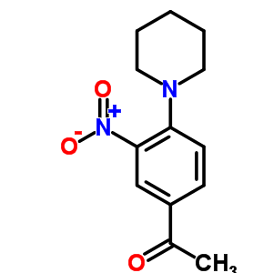 1-(3-硝基-4-哌啶苯基)-1-乙酮結(jié)構(gòu)式_30877-80-6結(jié)構(gòu)式
