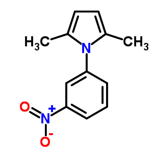 1-(3-硝基苯基)-2,5-二甲基吡咯結(jié)構(gòu)式_32570-23-3結(jié)構(gòu)式