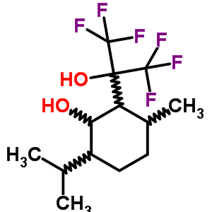 Cyclohexanol, 2-(1,1,1,3,3,3-hexafluoro-2-hydroxy-2-propyl)-6-isopropyl-3-methyl-Structure,34844-42-3Structure Cyclohexanol, 2-(1,1,1,3,3,3-hexafluoro-2-hydroxy-2-propyl)-6-isopropyl-3-methyl- Structure,34844-42-3Structure