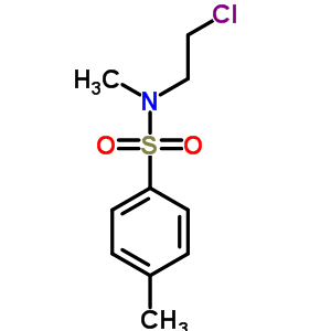 N-(2-氯乙基)-N,4-二甲基-苯磺酰胺結(jié)構(gòu)式_3559-07-7結(jié)構(gòu)式