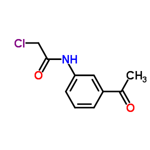 N-(3-乙?；?苯基)-2-氯乙酰胺結(jié)構(gòu)式_42865-69-0結(jié)構(gòu)式