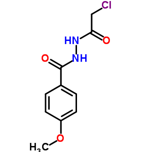 N-(氯乙?；?-4-甲氧基苯并肼結構式_50677-25-3結構式