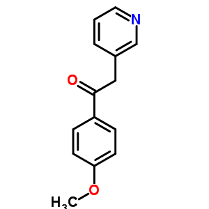 Ethanone,1-(4-methoxyphenyl)-2-(3-pyridinyl)-Structure,52700-25-1Structure Ethanone,1-(4-methoxyphenyl)-2-(3-pyridinyl)- Structure,52700-25-1Structure