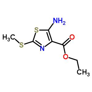 Ethyl 5-amino-2-methylsulfanyl-1,3-thiazole-4-carboxylateStructure,52868-70-9Structure Ethyl 5-amino-2-methylsulfanyl-1,3-thiazole-4-carboxylate Structure,52868-70-9Structure