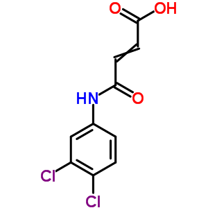N-(3,4-二氯苯基)馬來(lái)酰胺酸結(jié)構(gòu)式_54012-56-5結(jié)構(gòu)式