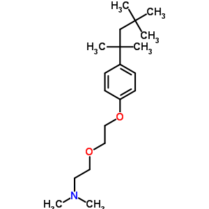 Ethanamine, n,n-dimethyl-2-(2-(4-(1,1,3,3-tetramethylbutyl)phenoxy)ethoxy)-Structure,5442-83-1Structure Ethanamine, n,n-dimethyl-2-(2-(4-(1,1,3,3-tetramethylbutyl)phenoxy)ethoxy)- Structure,5442-83-1Structure