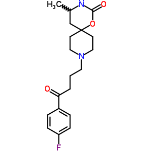 9-[3-(P-氟苯甲?；?丙基]-5-甲基-1-噁-3,9-二氮雜螺[5.5]十一烷-2-酮結(jié)構(gòu)式_54981-16-7結(jié)構(gòu)式