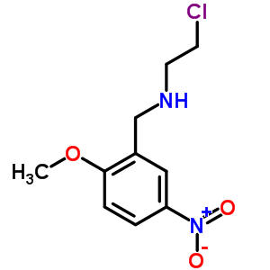 N-(2-氯乙基)-2-甲氧基-5-硝基芐胺結構式_56538-01-3結構式