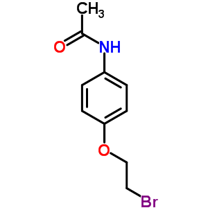 N-[4-(2-溴-乙氧基)-苯基]-乙酰胺結(jié)構(gòu)式_57011-90-2結(jié)構(gòu)式