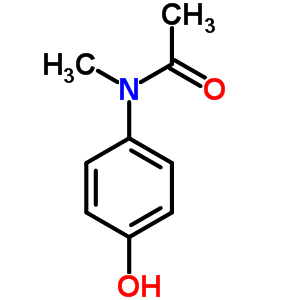 N-(4-羥基苯基)-N-甲基乙酰胺結(jié)構(gòu)式_579-58-8結(jié)構(gòu)式