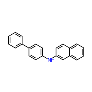 N-(聯(lián)苯-4-基)萘-2-胺結(jié)構(gòu)式_6336-92-1結(jié)構(gòu)式
