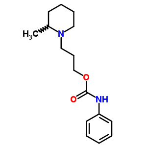 N-苯基氨基甲酸3-(2-甲基哌啶)丙酯結(jié)構(gòu)式_63716-23-4結(jié)構(gòu)式