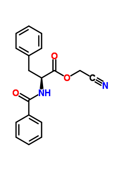 N-苯甲?；?l-苯基丙氨酸氰基甲酯結(jié)構(gòu)式_64187-45-7結(jié)構(gòu)式
