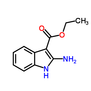 2-Aminoindole-3-carboxylic acid ethylester Structure,6433-72-3Structure