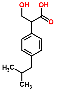 Benzeneacetic acid,-alpha--(hydroxymethyl)-4-(2-methylpropyl)-(9ci)Structure,64730-72-9Structure Benzeneacetic acid,-alpha--(hydroxymethyl)-4-(2-methylpropyl)-(9ci) Structure,64730-72-9Structure