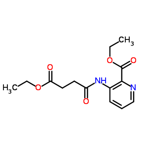 3-[(4-乙氧基-1,4-二氧代丁基)氨基]-2-吡啶羧酸乙酯結(jié)構(gòu)式_676596-61-5結(jié)構(gòu)式