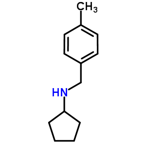 N-(4-甲基芐基)環(huán)戊胺鹽酸鹽結(jié)構(gòu)式_70000-57-6結(jié)構(gòu)式