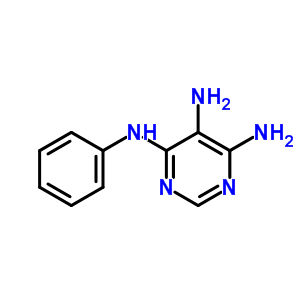 N4-苯基嘧啶-4,5,6-三胺結(jié)構(gòu)式_71759-22-3結(jié)構(gòu)式