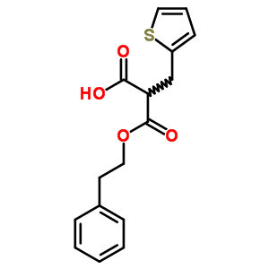 3-Oxo-3-phenethyloxy-2-(thiophen-2-ylmethyl)propanoic acidStructure,7468-13-5Structure 3-Oxo-3-phenethyloxy-2-(thiophen-2-ylmethyl)propanoic acid Structure,7468-13-5Structure