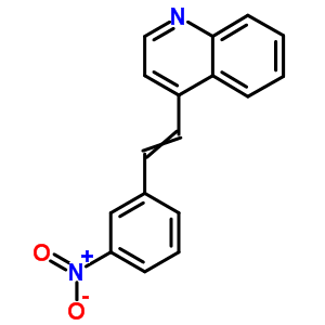 4-[2-(3-硝基苯基)乙烯]喹啉結(jié)構(gòu)式_74839-90-0結(jié)構(gòu)式