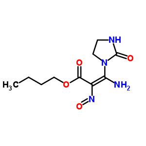 Butyl (e)-3-amino-2-nitroso-3-(2-oxoimidazolidin-1-yl)prop-2-enoateStructure,7597-85-5Structure Butyl (e)-3-amino-2-nitroso-3-(2-oxoimidazolidin-1-yl)prop-2-enoate Structure,7597-85-5Structure