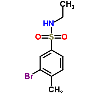 N-乙基 3-溴-4-甲基苯磺酰胺結構式_850429-65-1結構式