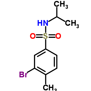 N-異丙基 3-溴-4-甲基苯磺酰胺結(jié)構(gòu)式_850429-66-2結(jié)構(gòu)式