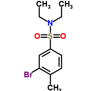 N,N-二乙基 3-溴-4-甲基苯磺酰胺結(jié)構(gòu)式_850429-71-9結(jié)構(gòu)式