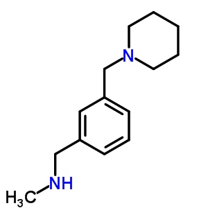 N-甲基-n-[3-(哌啶-1-甲基)芐基]胺結(jié)構(gòu)式_868755-58-2結(jié)構(gòu)式