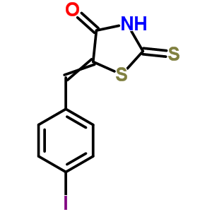 5-(4-Iodobenzylidene)rhodanineStructure,90947-00-5Structure 5-(4-Iodobenzylidene)rhodanine Structure,90947-00-5Structure