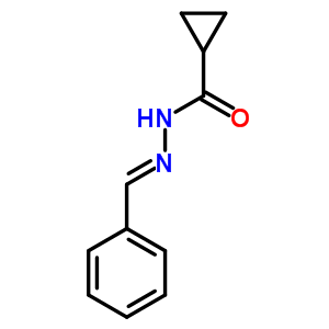 N-(亞芐基氨基)環(huán)丙烷羧酰胺結(jié)構式_91350-09-3結(jié)構式