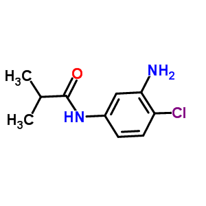 N-(3-氨基-4-氯苯基)-2-甲基丙酰胺結(jié)構(gòu)式_916813-19-9結(jié)構(gòu)式